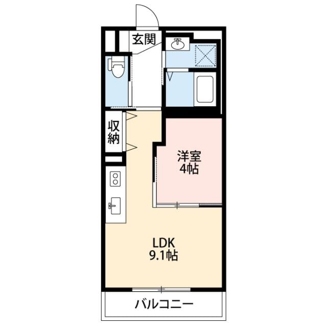 エクラン（ECRIN）の物件間取画像