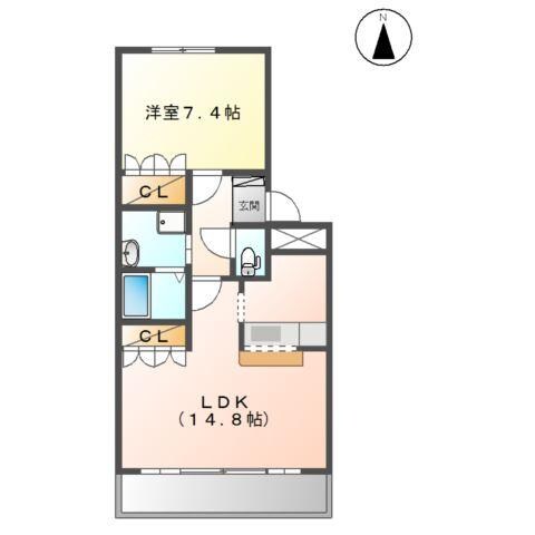 パーシモン（Ｐｅｒｓｉｍｍｏｎ）の物件間取画像