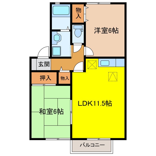 袋井駅 バス21分  西田町下車：停歩9分 1階の物件間取画像