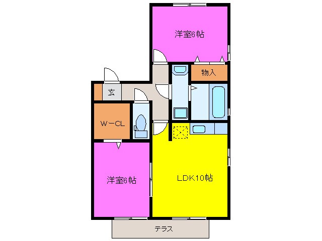 ブランシェ　Ａの物件間取画像