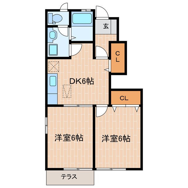 パーシモンガーデンの物件間取画像