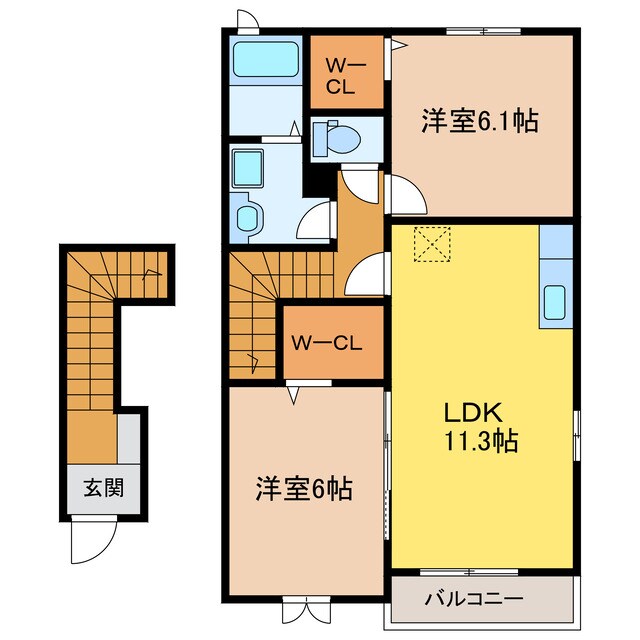フレーズＢの物件間取画像