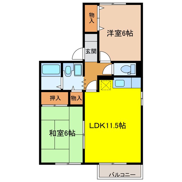 掛川駅 バス13分  水垂下車：停歩5分 2階の物件間取画像