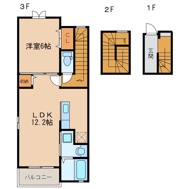 ベル　シエルの物件間取画像