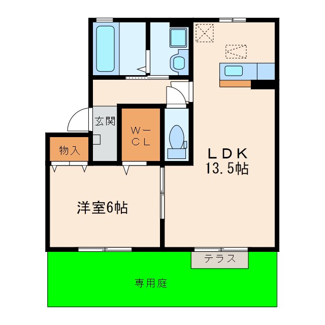 メイプルＣの物件間取画像