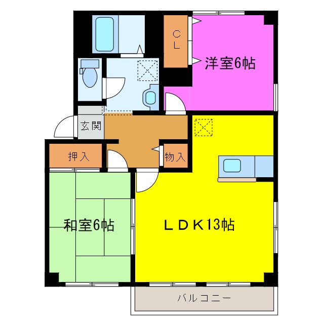 ＲＩＰＡ袋井の物件間取画像