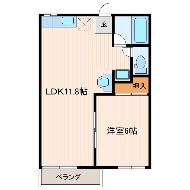 菊川駅 徒歩16分 2階の物件間取画像