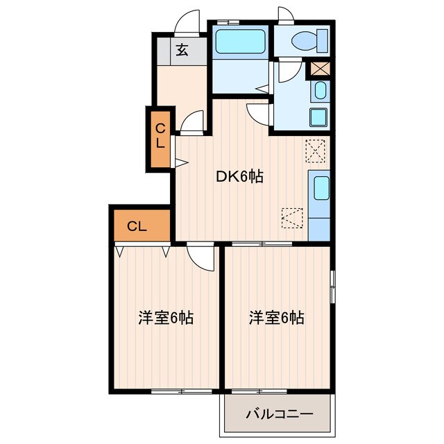 ナチュールⅡの物件間取画像