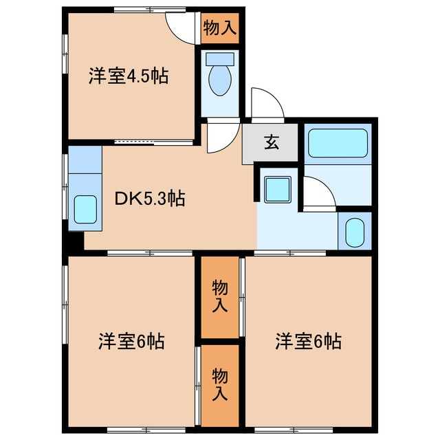 掛川駅 車移動9分  3.7km 2階の物件間取画像