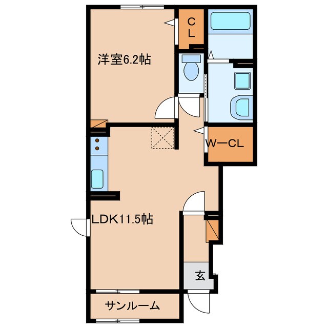 グラースの物件間取画像