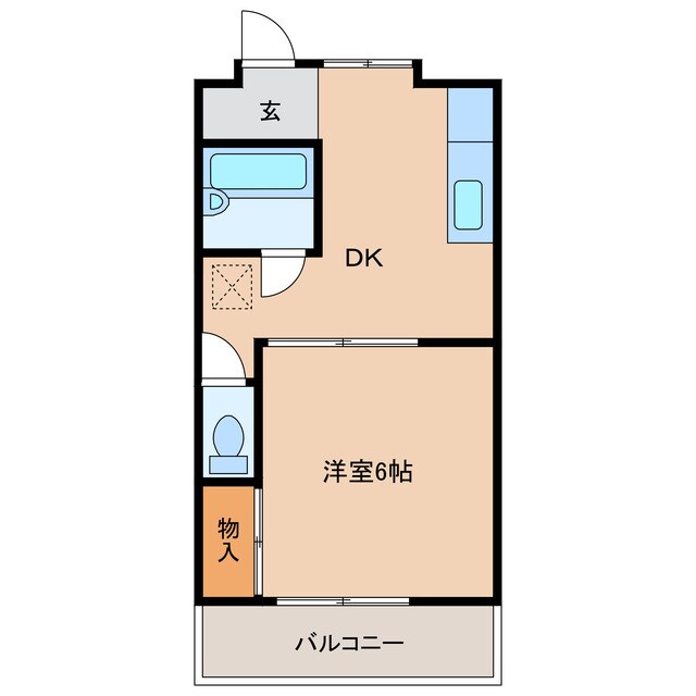 菊川駅 徒歩6分 3階の物件間取画像