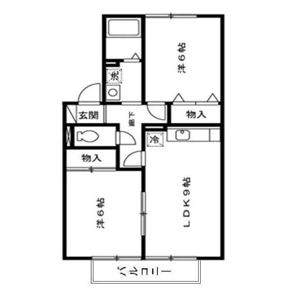 櫛田ハイツの物件間取画像