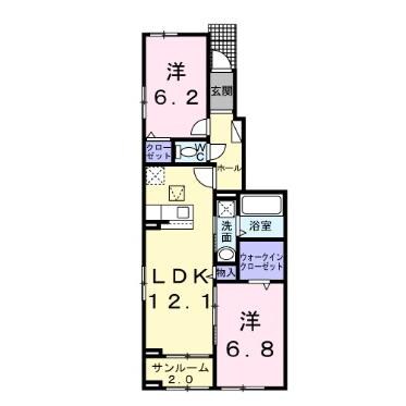 アルバ　涼の物件間取画像