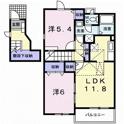 レヴェンテ２１　Ａの物件間取画像