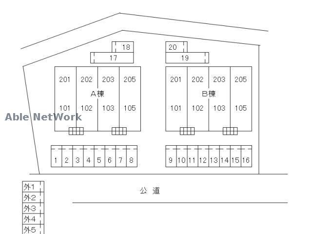 メリディオ　Bの物件外観写真