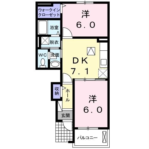 カモミールの物件間取画像