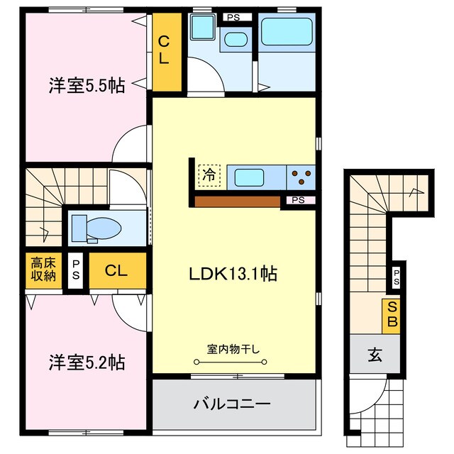 ウィズ咲楽の物件間取画像