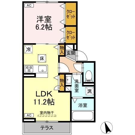 リッツハウスⅡの物件間取画像