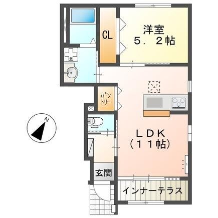 ルート１サイドの物件間取画像
