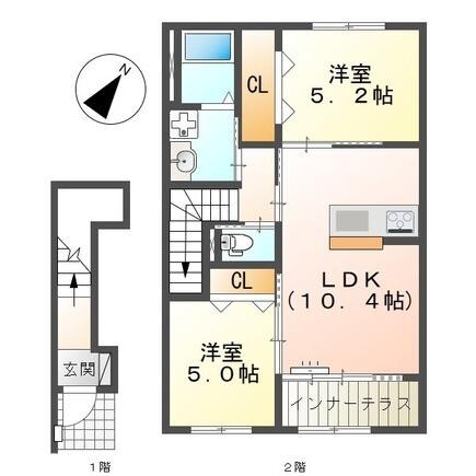 ルート１サイドの物件間取画像