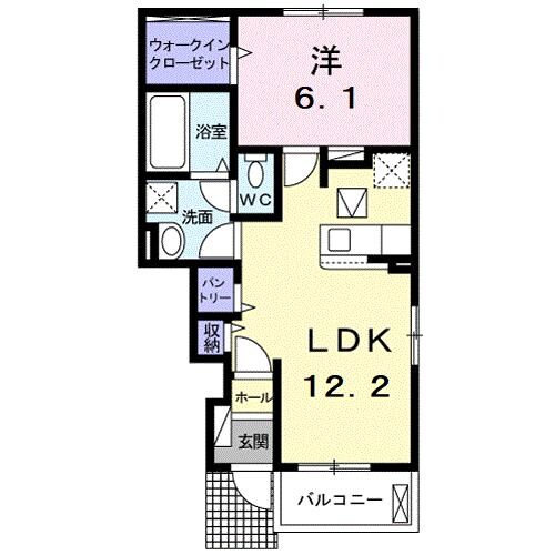 ラ・フォンテCの物件間取画像