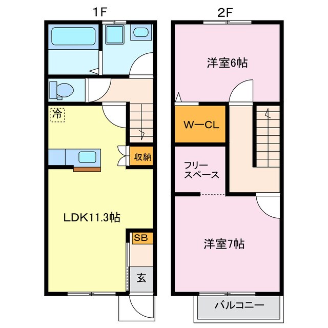 グラシアⅢの物件間取画像