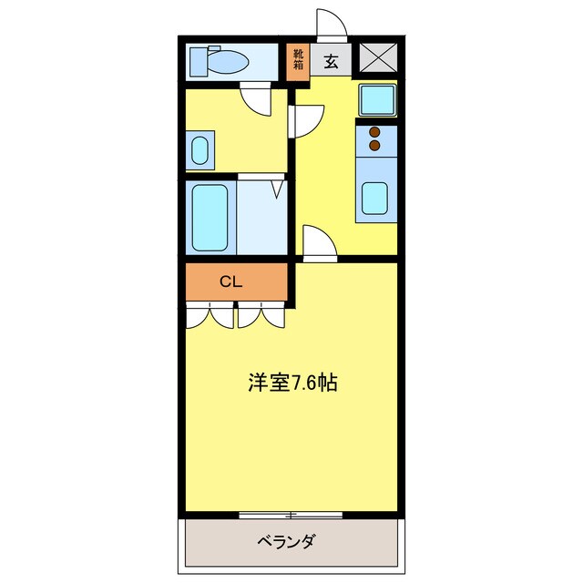 ローズパレス　シャマルの物件間取画像