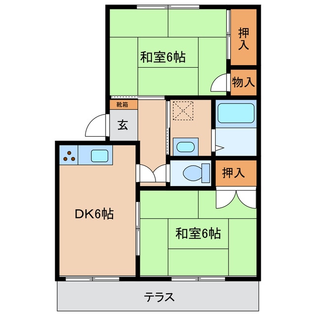 メゾン名張の物件間取画像