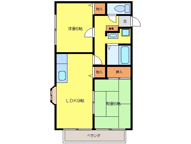 フラット立石（上野丸之内）の物件間取画像