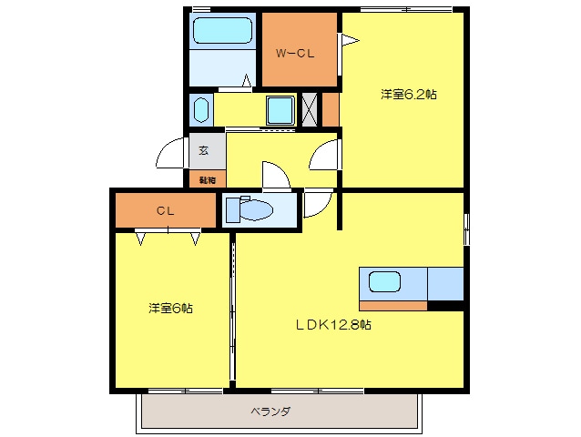 Ju.eiyu　Mitaの物件間取画像