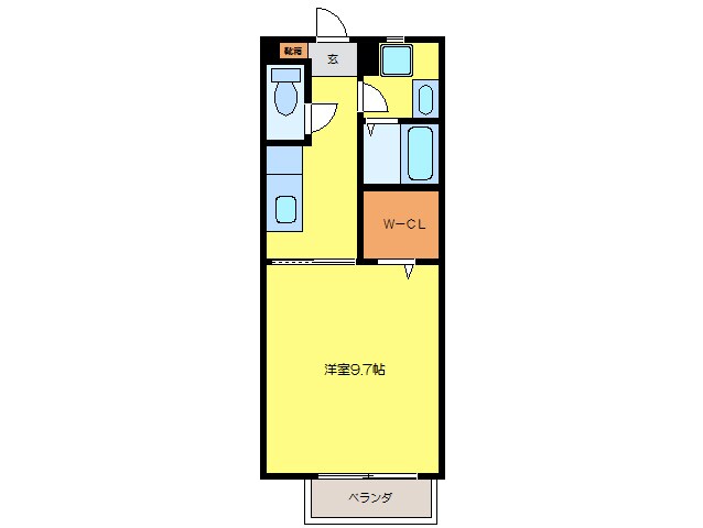 フラット立石（楯岡）の物件間取画像