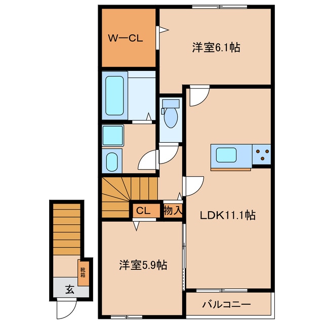 ムゲットの物件間取画像