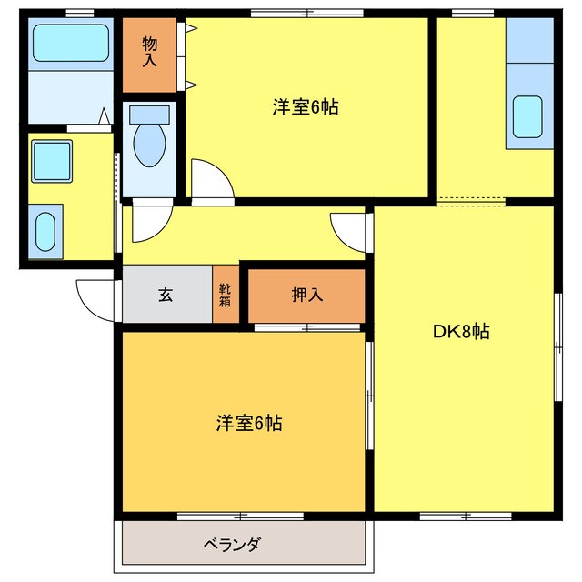 クラリティ雅Ⅰの物件間取画像