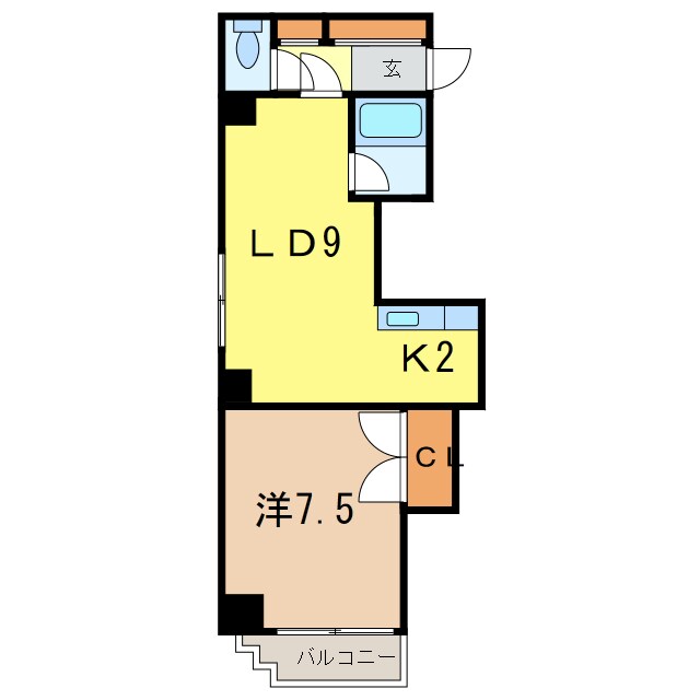 ラメール旭川の物件間取画像