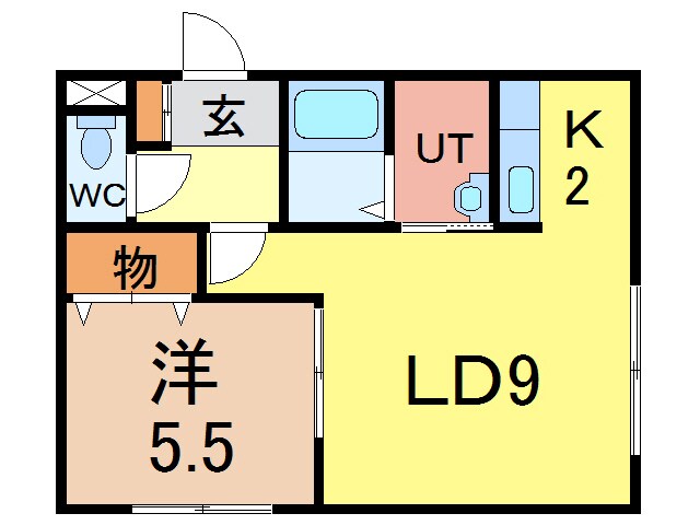 オブジェ5・4の物件間取画像