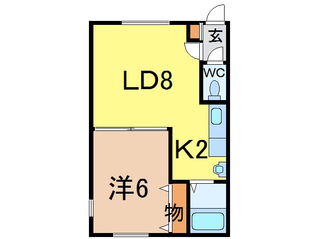 シンフォニーミキA館の物件間取画像