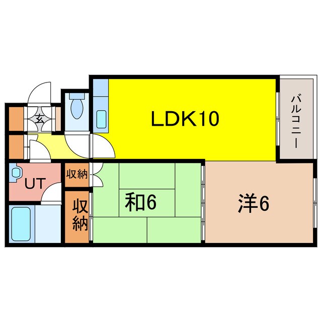 5西１ハイツの物件間取画像