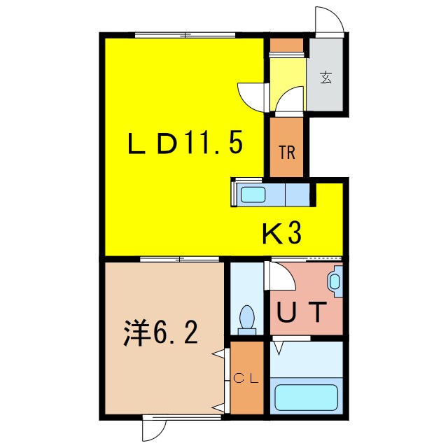 MOMO8・1の物件間取画像