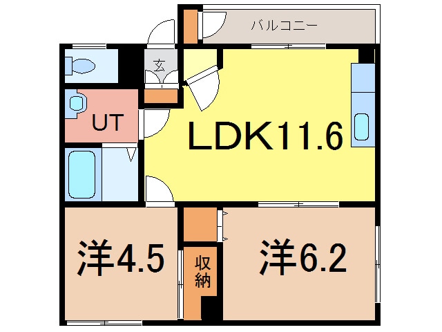 カノン２１４の物件間取画像