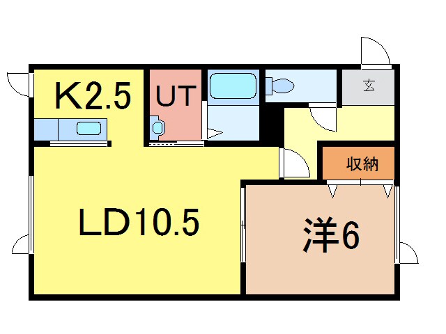 パープル410の物件間取画像