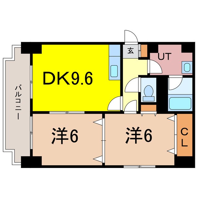 ディアー１条の物件間取画像