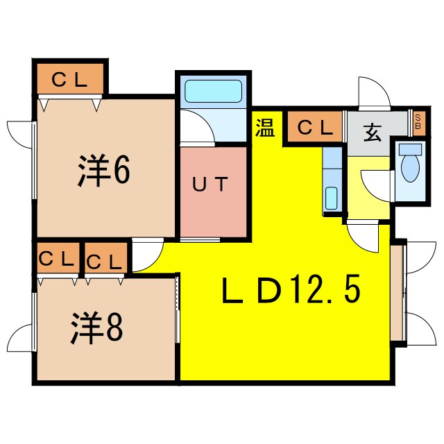 パリティーの物件間取画像