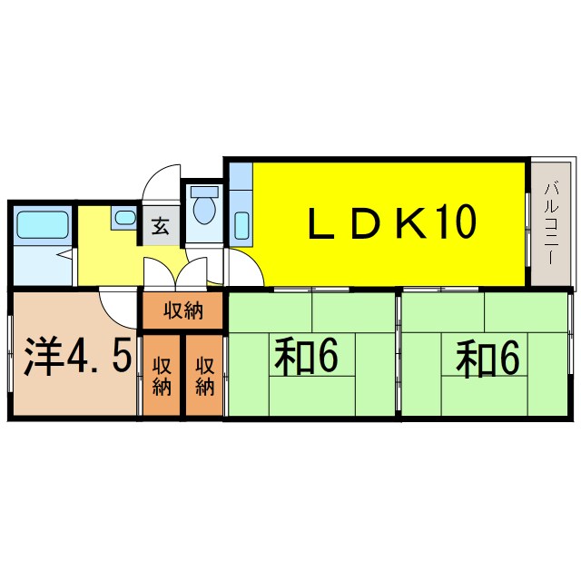 サンシャイン南3条の物件間取画像