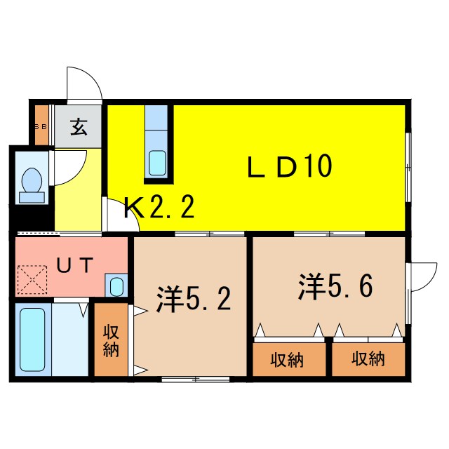 コンフォルト6条の物件間取画像