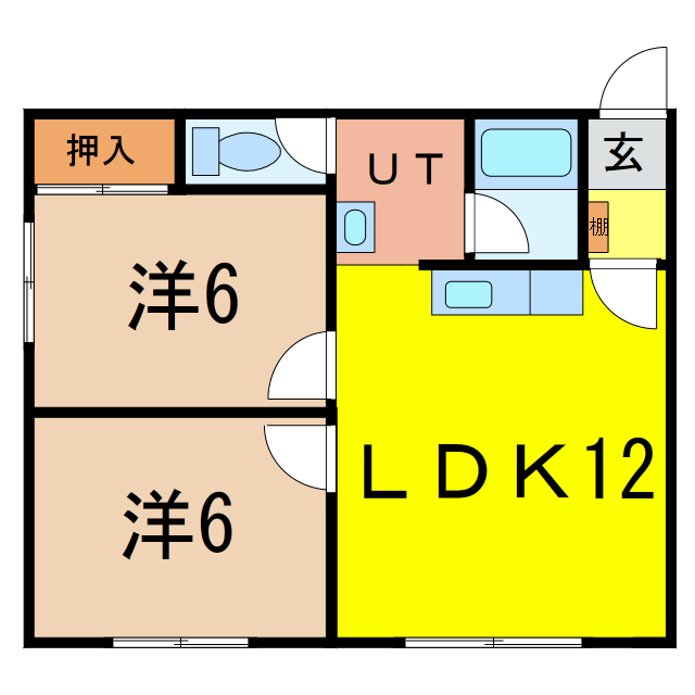 メゾン松田Ⅱの物件間取画像