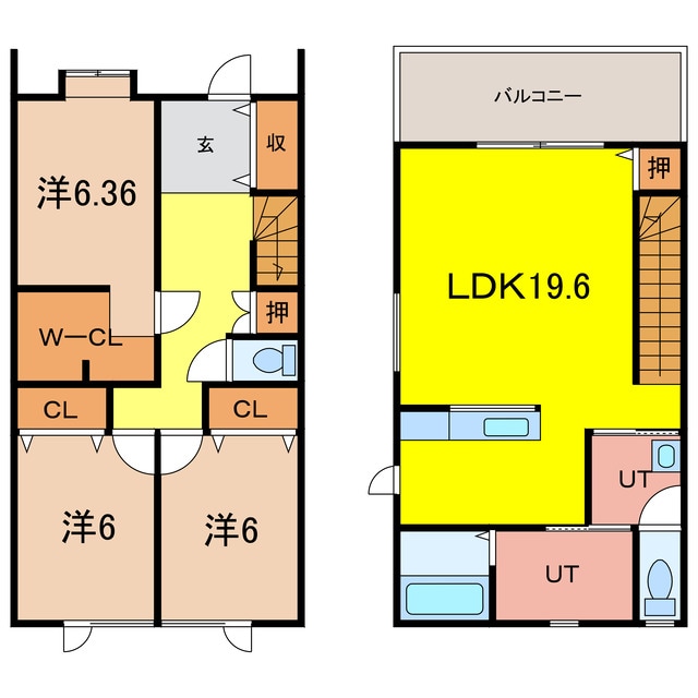 東光4-5戸建Aの物件間取画像