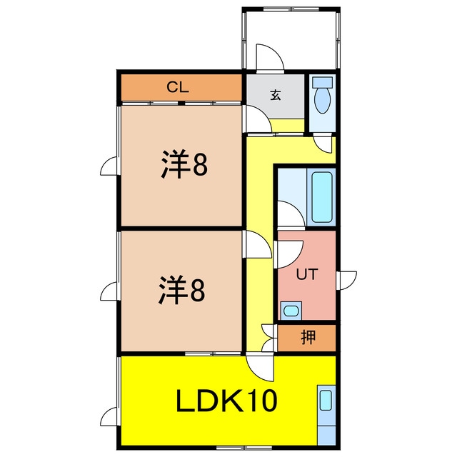 横峯借家の物件間取画像