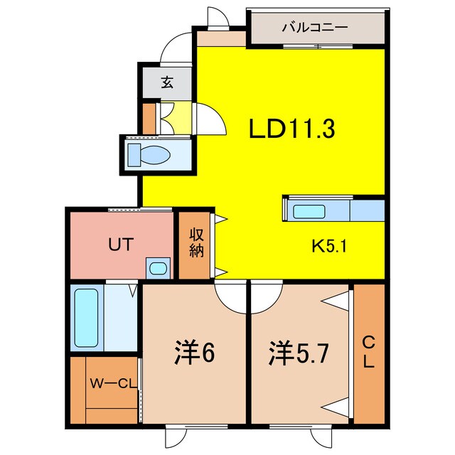 PLESANTⅢの物件間取画像