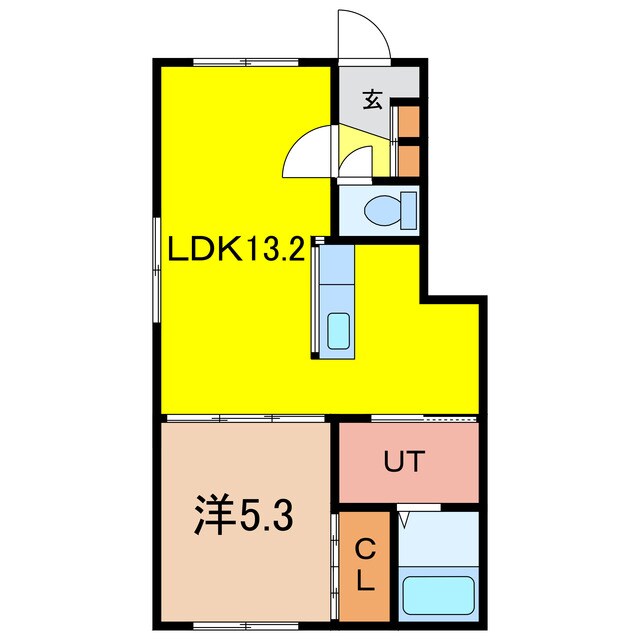 豊岡13-3APの物件間取画像