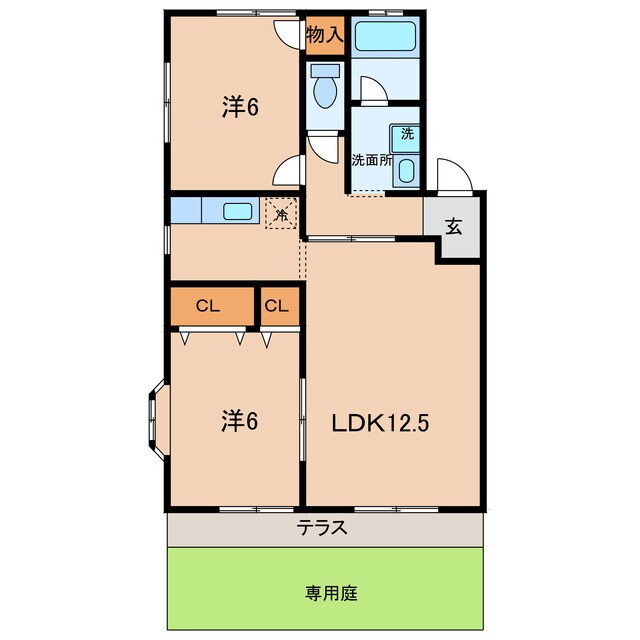 ビレッジ亀沢　Ａ棟の物件間取画像